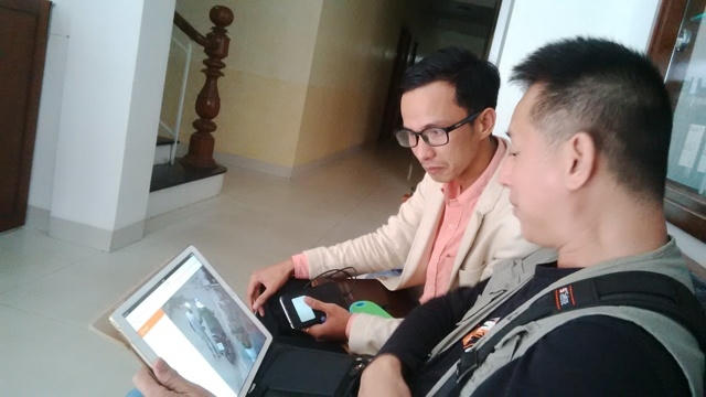 Anh Hoàng Quân cung cấp cho Phóng viên Phapluatplus.vn hình ảnh "nữ quái" "thôi miên" cụ Chiện.