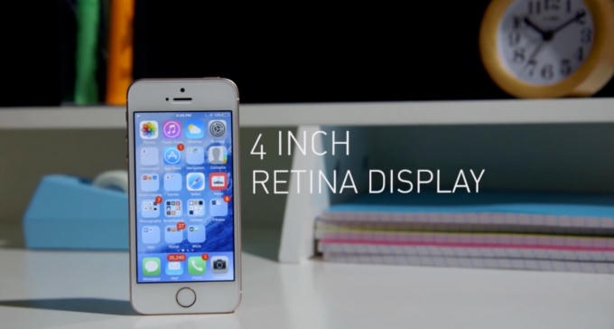 Màn hình hiển thị 4 inch với độ phân giải 640 x 1.136 pixel, 326 ppi.