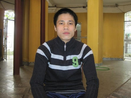 Hồ Xuân Phú khi gặp PV ở trại giam.