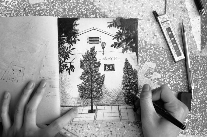 “Góc sống ảo” với một hình ảnh lạ lẫm.