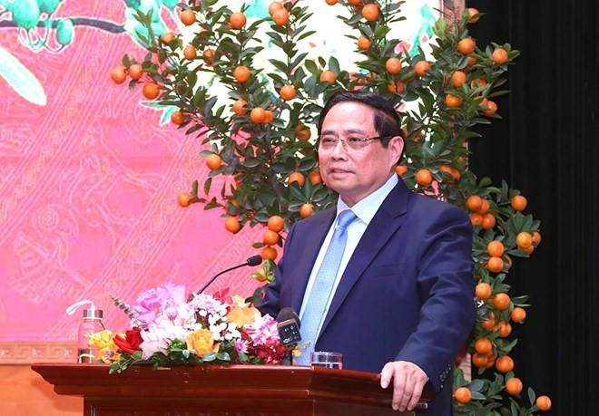 Thủ tướng Phạm Minh Chính nêu 5 điểm sáng của ngành văn hoá trong năm 2025. Ảnh: Trần Huấn