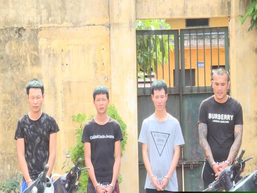 Nhóm đối tượng bị bắt giữ