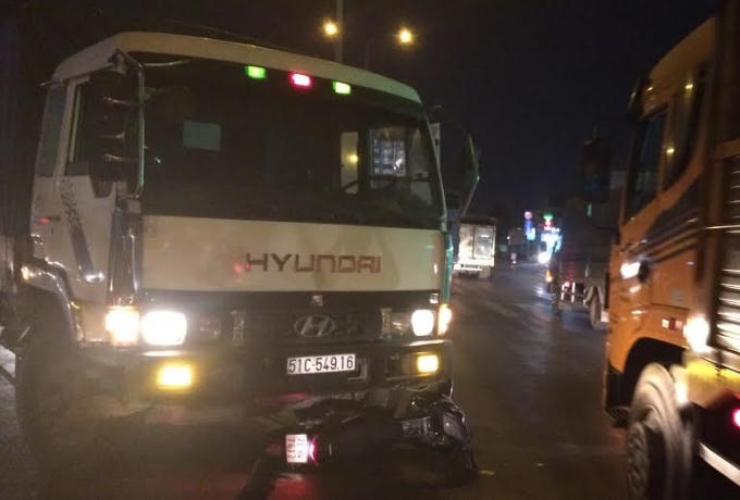 Hiện trường vụ tai nạn.