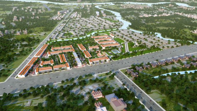 Phối cảnh Long Hậu Riverside.