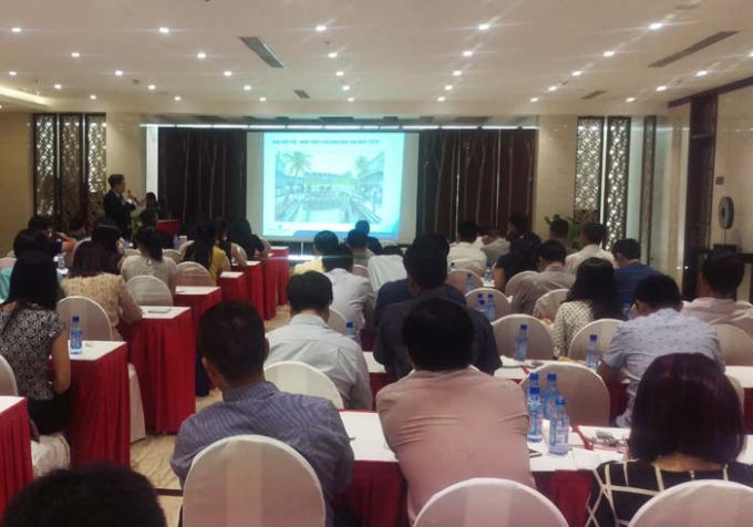 Buổi c&ocirc;ng bố b&aacute;o c&aacute;o kết quả hoạt động kinh doanh năm 2016 v&agrave; kế hoạch ph&aacute;t triển năm 2017 của Tập đo&agrave;n Novaland.