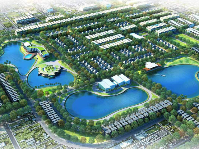 Phối cảnh tổng thể Khu đô thị Nam Vĩnh Yên.