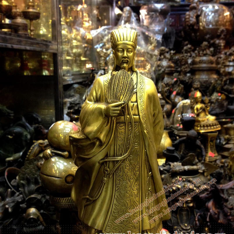  Tượng đồng Khổng Minh - Gia Cát Lượng 