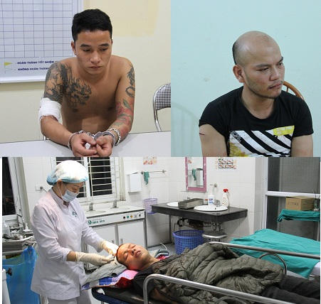 Nhóm đối tượng bị bắt giữ.