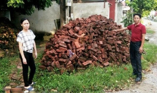 Bị cáo Hiền tại hiện trường vụ án.