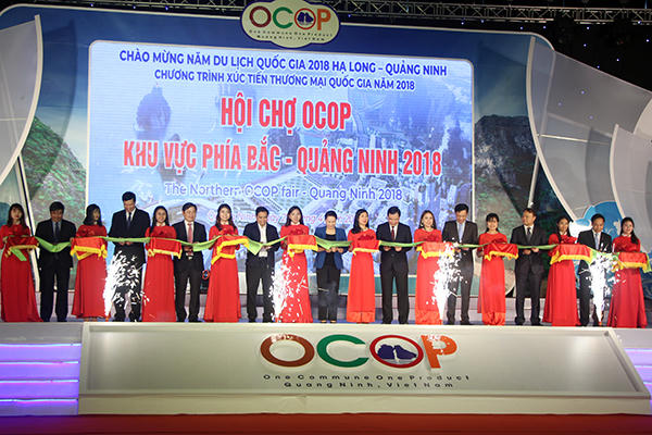 Khai mạc hội chợ OCOP quảng bá những sản phẩm và thương hiệu hàng hóa tại Quảng Ninh.