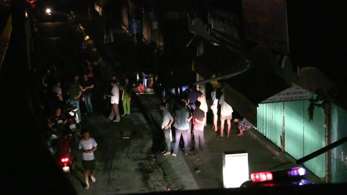 Hiện trường vụ án mạng.