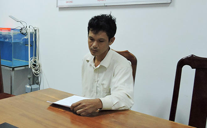 Bị can Nguyễn Trung Hoàng.