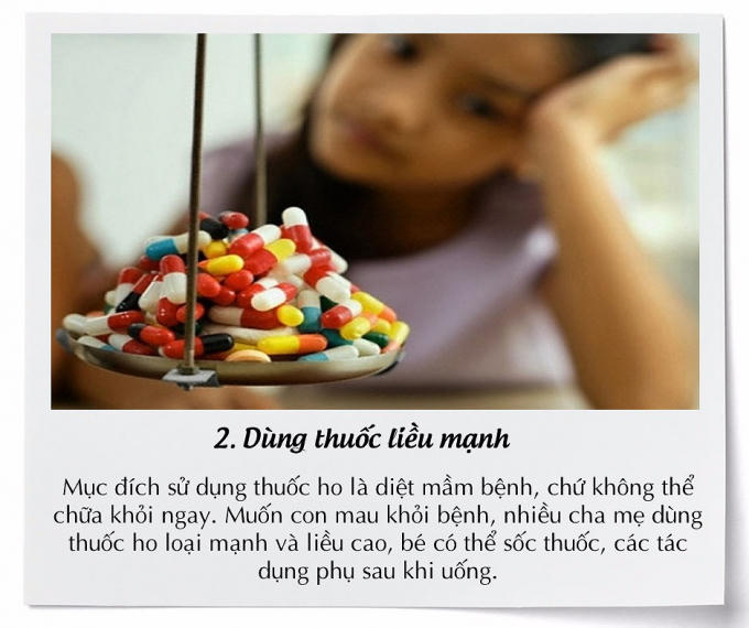 Những sai lầm của cha mẹ khi trị ho cho trẻ