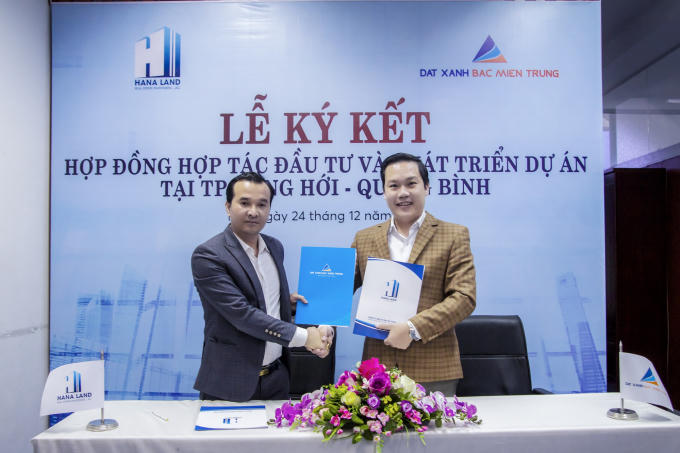 Đất Xanh Bắc Miền Trung ký kết hợp tác Nhà phát triển độc quyền dự án Eco Garden với Chủ đầu tư.