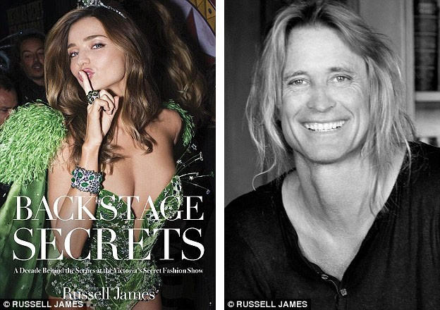 Nhiếp ảnh gia Russell James (phải) suốt 20 năm qua đã được đặc cách xuất hiện trong hậu trường của show trình diễn thời trang nội y Victoria's Secret. Mới đây, tay máy này đã cho ra mắt cuốn sách ảnh với những khuôn hình ấn tượng của các “thiên thần nội y”.