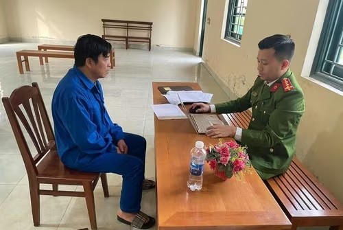 Bị can Đại Văn Vân tại Cơ quan điều tra.