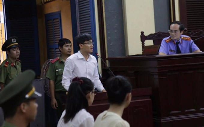Đại gia Cao Toàn Mỹ trong phiên tòa xét xử mới đây. Ảnh: Báo Người lao động.