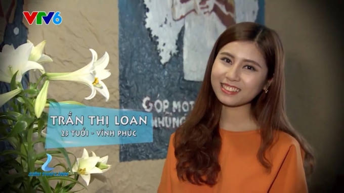 Loan Trần trong một lần lên sóng VTV6