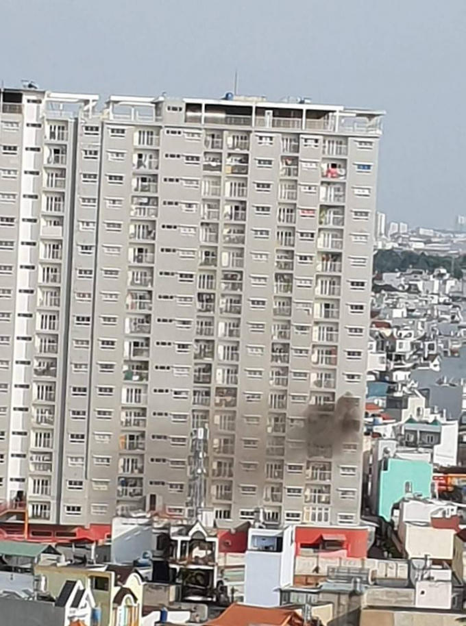 Hình ảnh vụ cháy chung cư  I-Home.