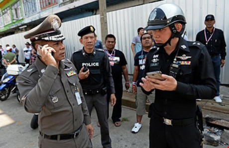 Cảnh sát Thái Lan triển khai các chiến dịch tại Bangkok. Ảnh: BANGKOK POST