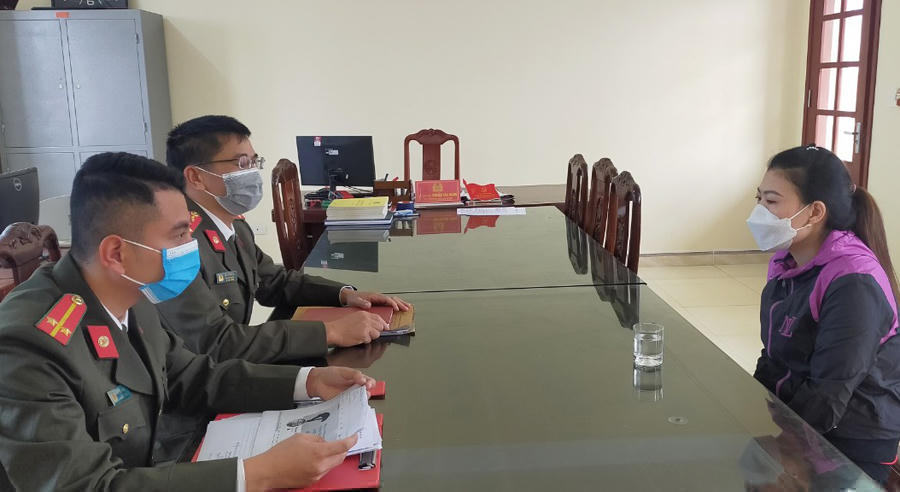 N.T.D làm việc tại cơ quan Công an