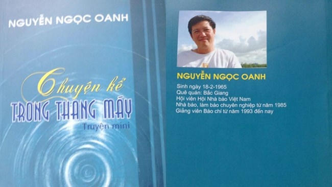 Bìa cuốn “Chuyện kể trong thang máy” của PGS,TS Nguyễn Ngọc Oanh. PV IJC