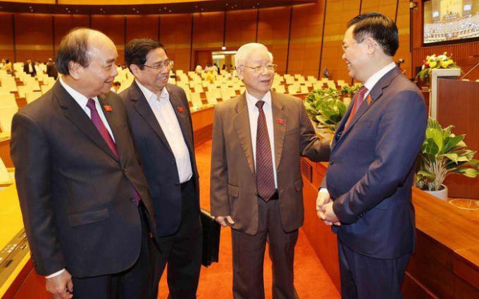 Lãnh đạo Đảng, Nhà nước tại kỳ họp Quốc hội khoá XIV