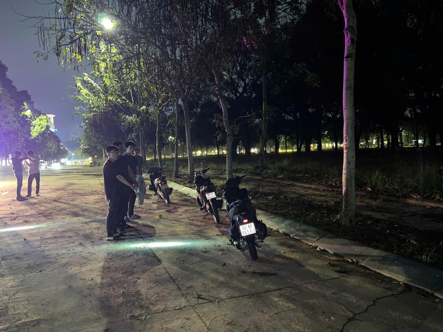 Hiện trường nơi các đối tượng cưỡng đoạt tài sản của người dân