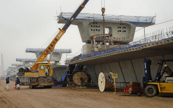 Dự án cầu vượt biển Tân Vũ - Lạch Huyện lớn nhất Đông Nam Á.