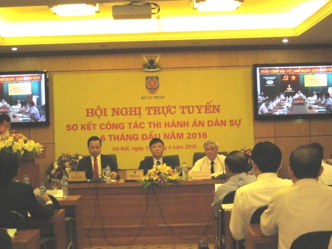 Hội nghị trực tuyến sơ kết THADS: Đẩy mạnh hiệu quả trong công tác thi hành án