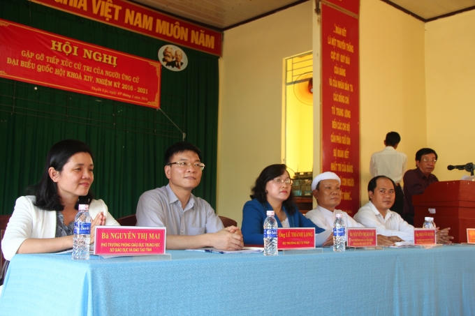 Những người ứng cử đại biểu quốc hội khóa XIV tại xã Thạnh Lộc, huyện Châu Thành.