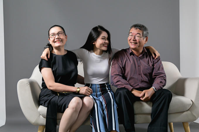 Gia đình Thùy Dung.