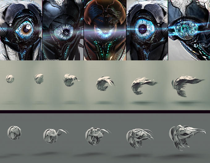 Kelton cũng đã phác họa hình ảnh tương đối đầy đủ của “sinh vật ngoài hành tinh này” khi biến hình.