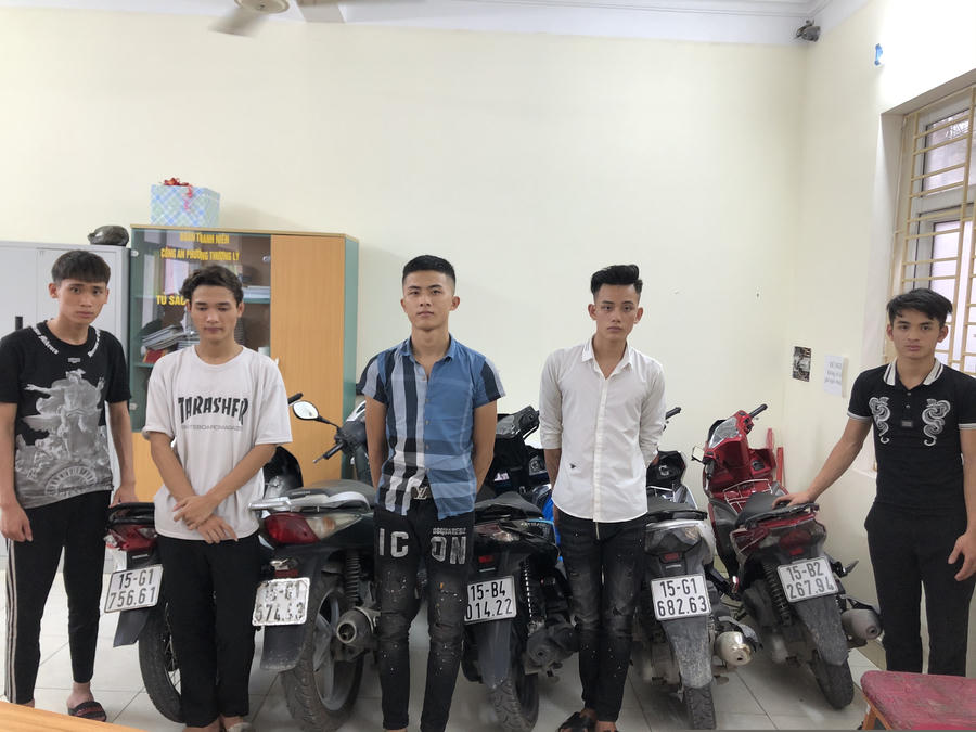 Công an quận Hồng Bàng bắt giữ một số đối tượng cùng phương tiện 