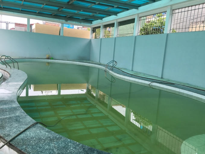 Bể vầy, địa điểm thích hợp cho thiếu nhi vui chơi trong ngày hè nóng bức cũng trong tình trạng bỏ không
