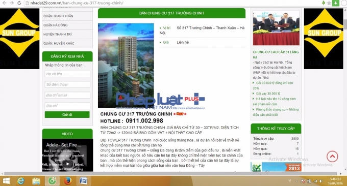 Những thông tin về bán căn hộ chung cư 317 Trường Chinh khá công khai và rõ ràng.