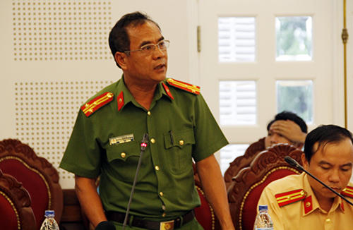 Công an Gia Lai cho biết nguyên nhân tai nạn lỗi do xe tải chạy vào đường một chiều. Ảnh: Nhật Hạ.