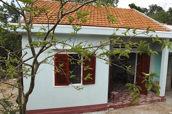 Những ngôi nhà mới sẽ được dự án xây để hỗ trợ người nghèo.