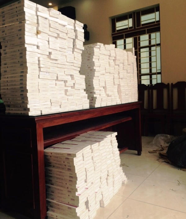 Gần 6.000 bao thuốc lá ngoại nhập lậu.