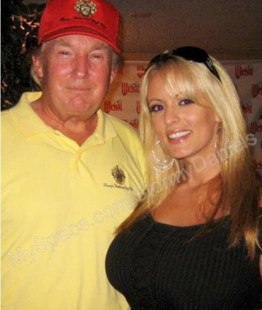 ÔngTrump và cô Stormy Daniels. Ảnh: BBC