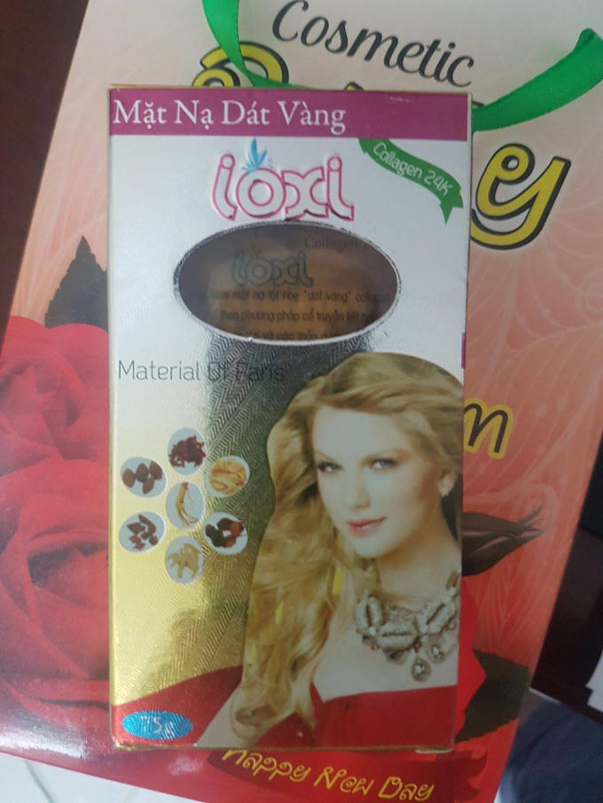 Một sản phẩm mỹ phẩm hiệu Hoàng Châu.