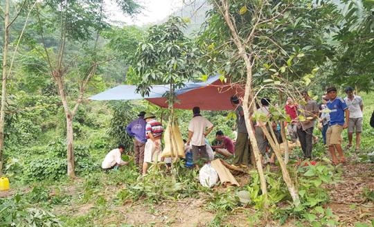 Khu vực đồi phát hiện thi thể ông Tuyên 2 ngày sau đó (ảnh BLC)