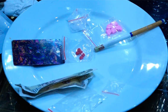 Tang vật các đối tượng sử dụng ma túy