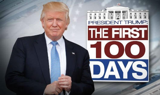100 ngày lãnh đạo nước Mỹ, Tổng thống Donald Trump đối mặt không ít thách thức.