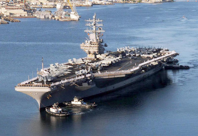 Tàu sân bay USS Ronald Reagan của Mỹ (Ảnh: Military)