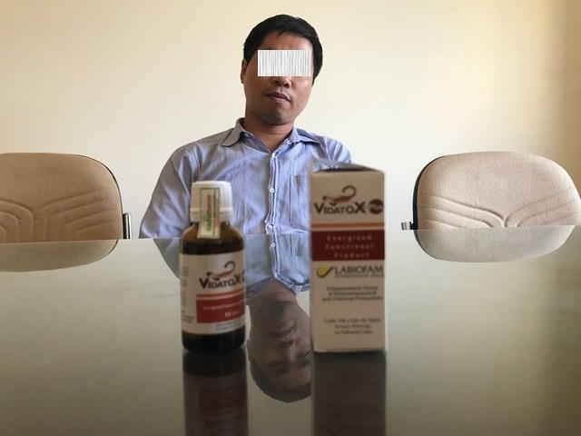 Người đàn ông này cho rằng mình có khả năng cung cấp nhiều sản phẩm Vidatox.