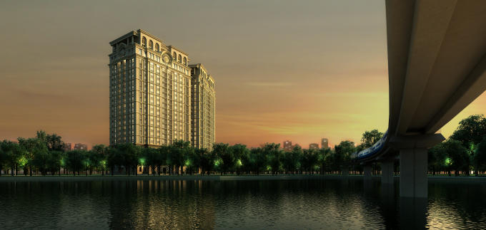 D’. Le Pont D’or mang lại không gian sống như nghỉ dưỡng tại “resort” mà rất ít dự án bất động sản ở Thủ đô có được.