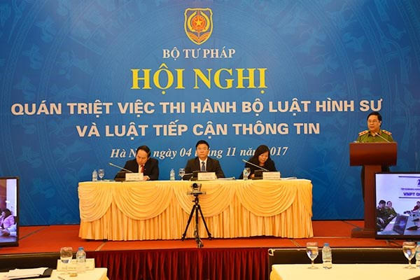 Đảm bảo thi hành thống nhất hiệu quả Bộ luật Hình sự năm 2015 và Luật Tiếp cận thông tin