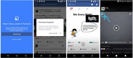 Tính năng phát video trên Facebook sắp có giống với YouTube của Google. Ảnh:Android Police.