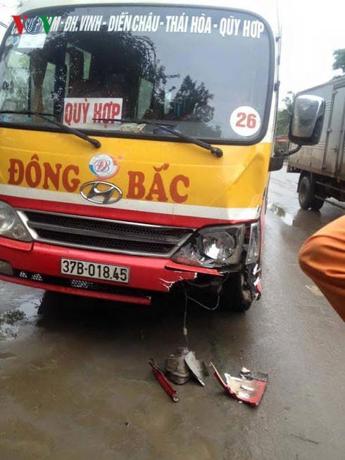 Hiện trường tai nạn. Ảnh: Vov.